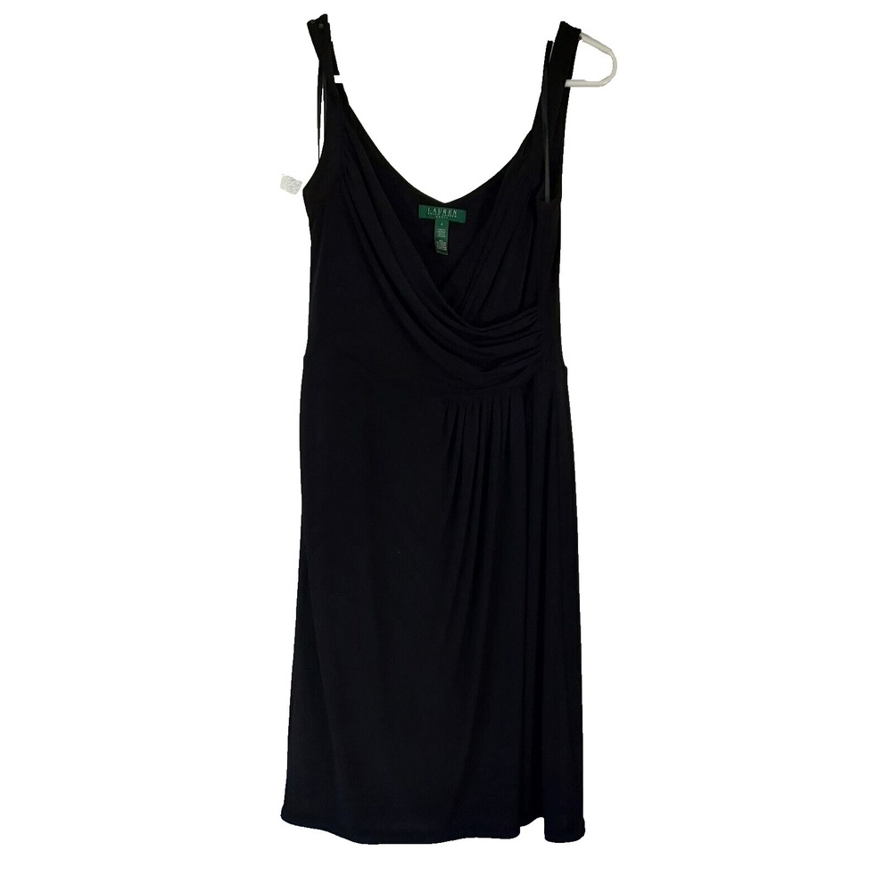 Lauren‎ Ralph Lauren Women's Size 4 Black Sleeveless  Evening Cocktail Dress